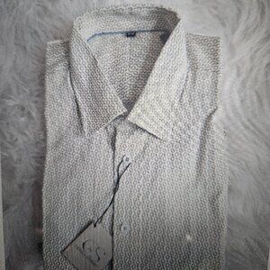 SIZE M COOPER & STEWART (NEW) Multi-Col Long Sleeve Men's Dress Shirt Lot #536